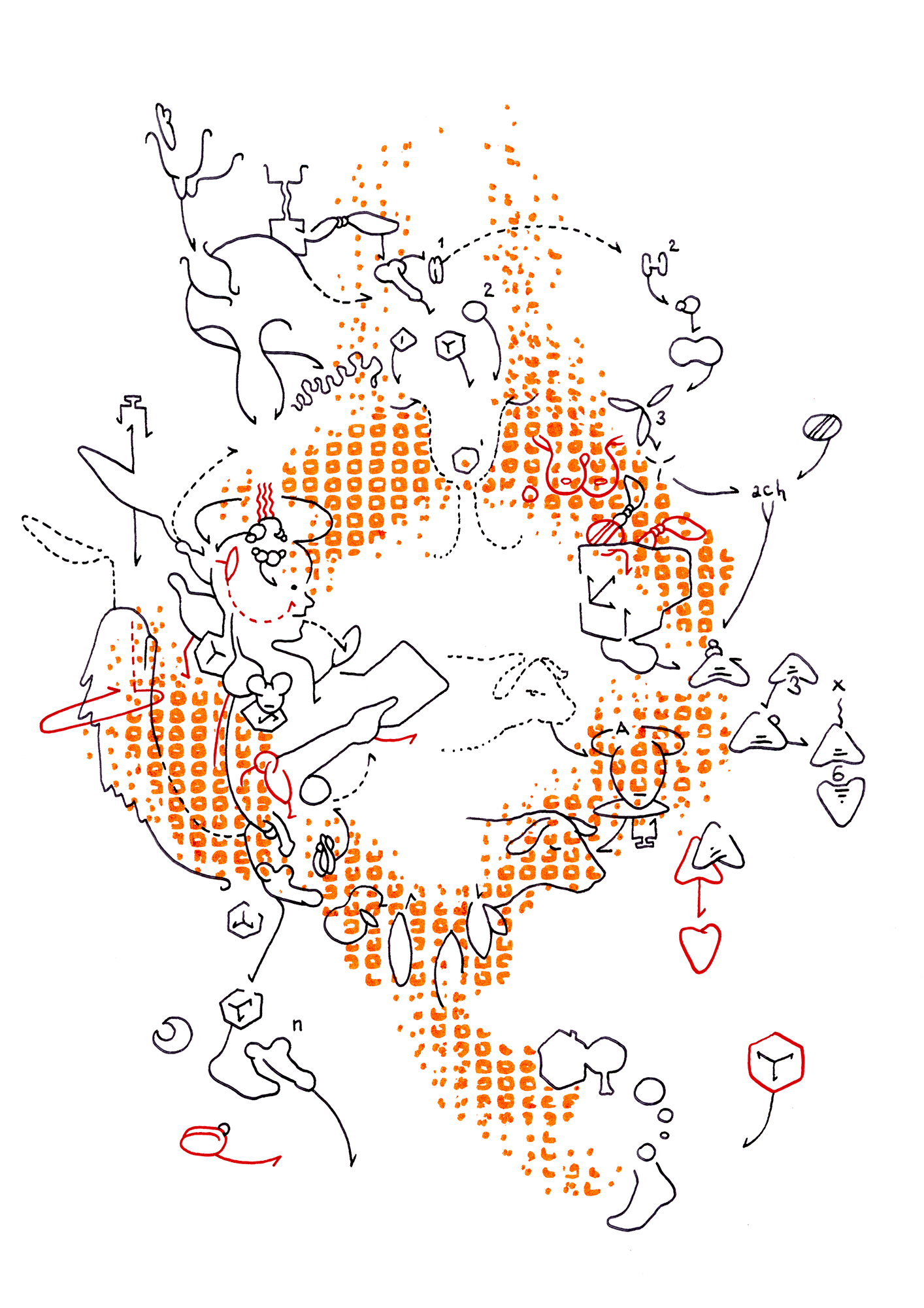 Hannes Kater: Tageszeichnung (Zeichnung/drawing) vom 12.12.2014 (1414 x 2000 Pixel)