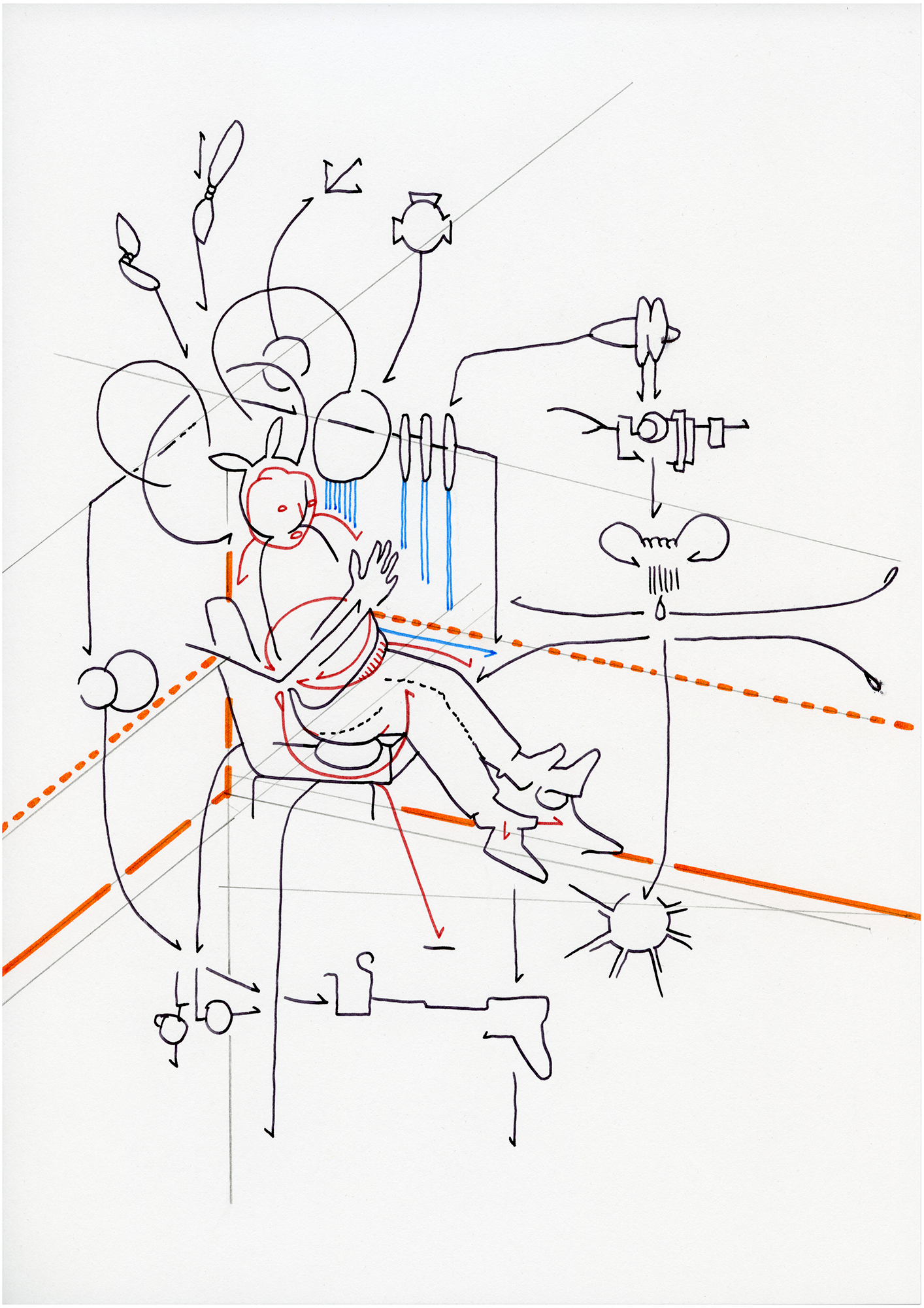 Hannes Kater: Tageszeichnung (Zeichnung/drawing) vom 28.12.2014 (1414 x 2000 Pixel)