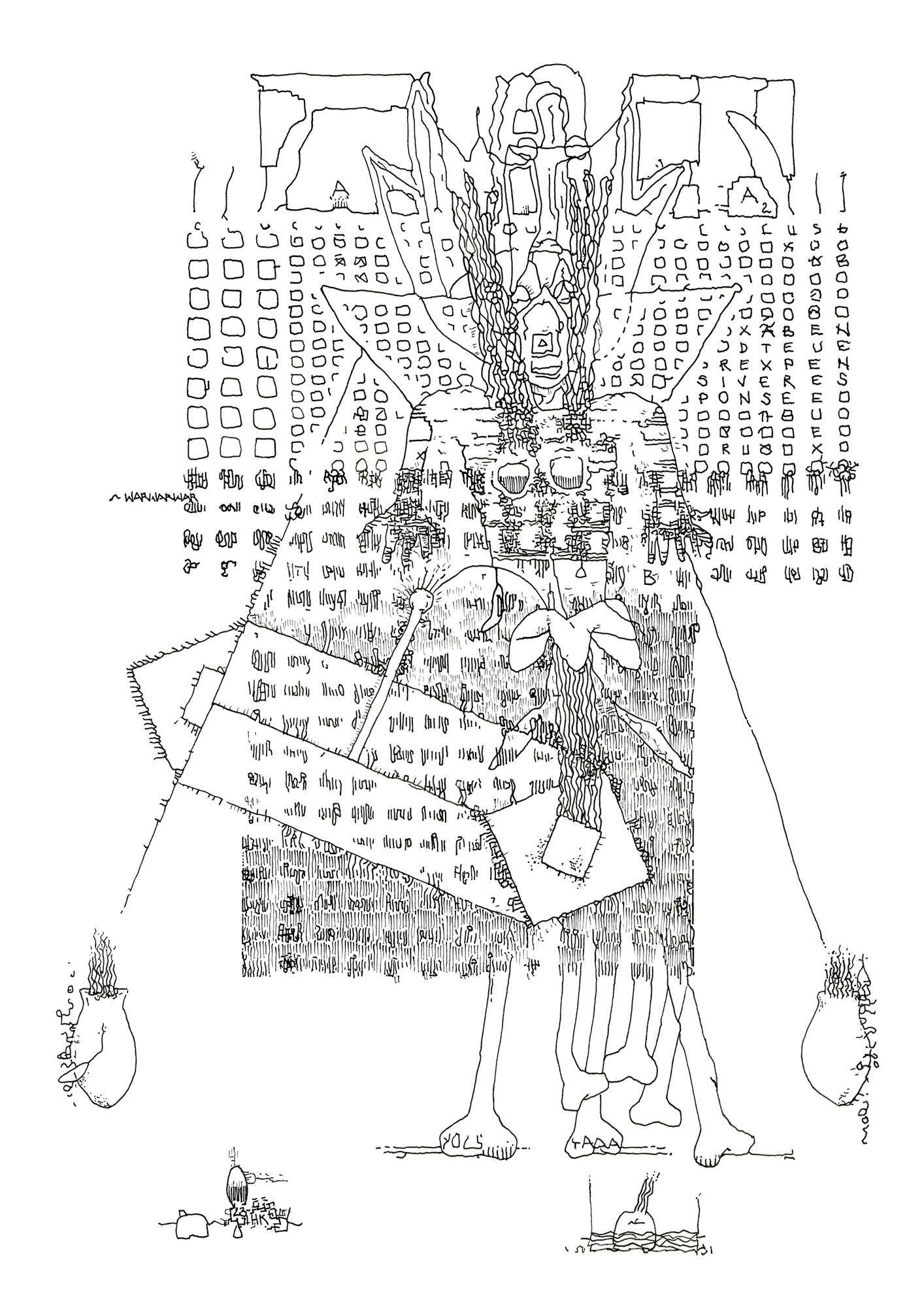 Hannes Kater: Tageszeichnung (Zeichnung/drawing) vom 28.02.2023 (1414 x 2000 Pixel)