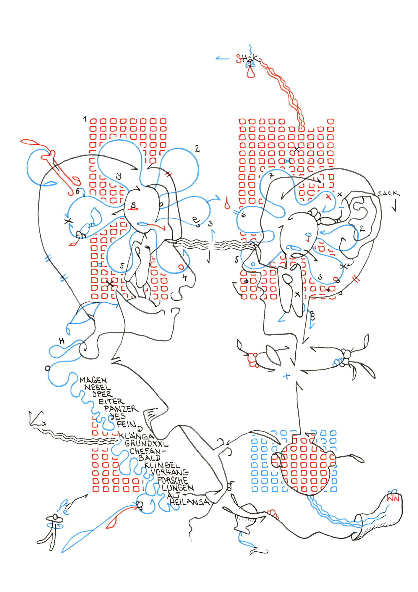 Hannes Kater: Tageszeichnung (Zeichnung/drawing) vom 18.08.2023 (1414 x 2000 Pixel)