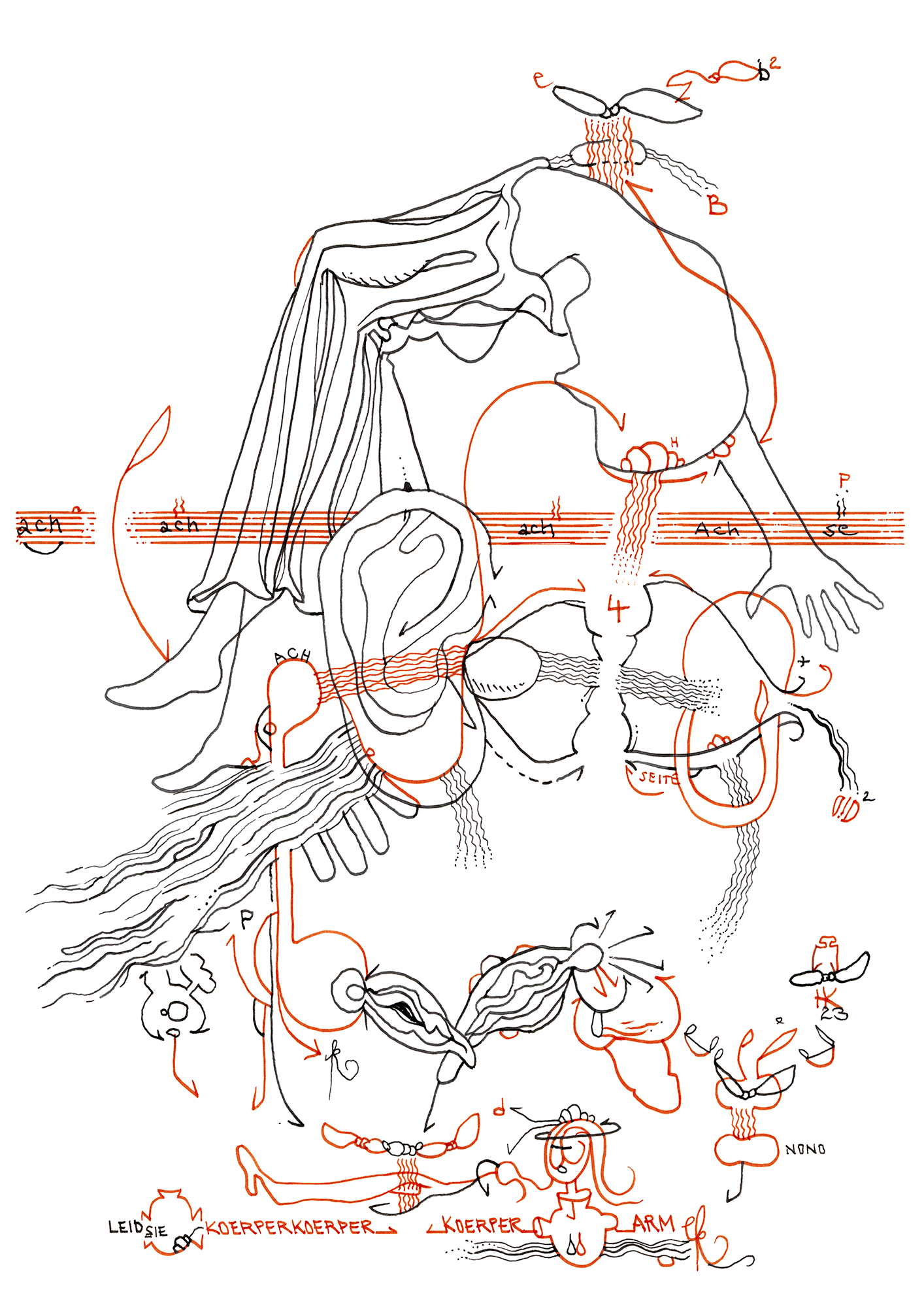 Hannes Kater: Tageszeichnung (Zeichnung/drawing) vom 01.12.2023 (1414 x 2000 Pixel)