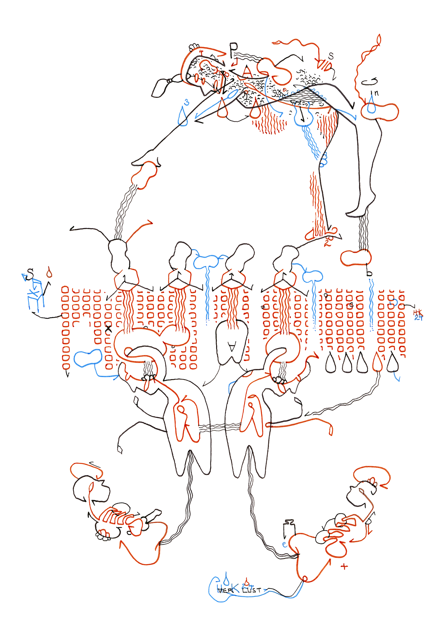 Hannes Kater –Tageszeichnung (Zeichnung/drawing) vom 06.03.2024 (1414 x 2000 Pixel)