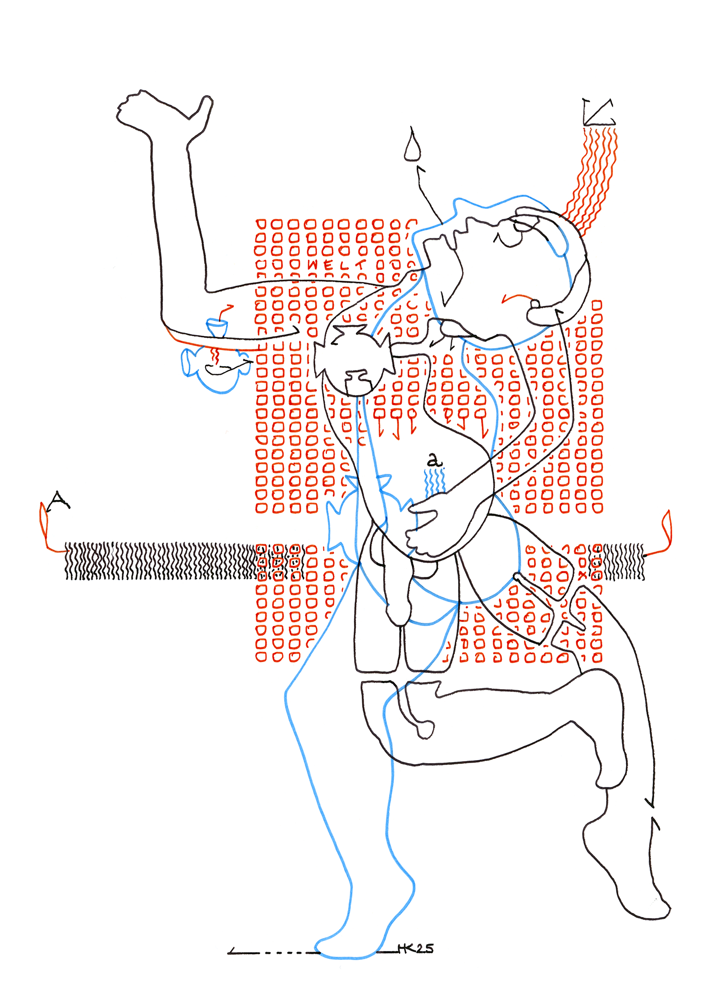 Hannes Kater – Tageszeichnung (Zeichnung/drawing) vom 12.06.2025 (1414 x 2000 Pixel)