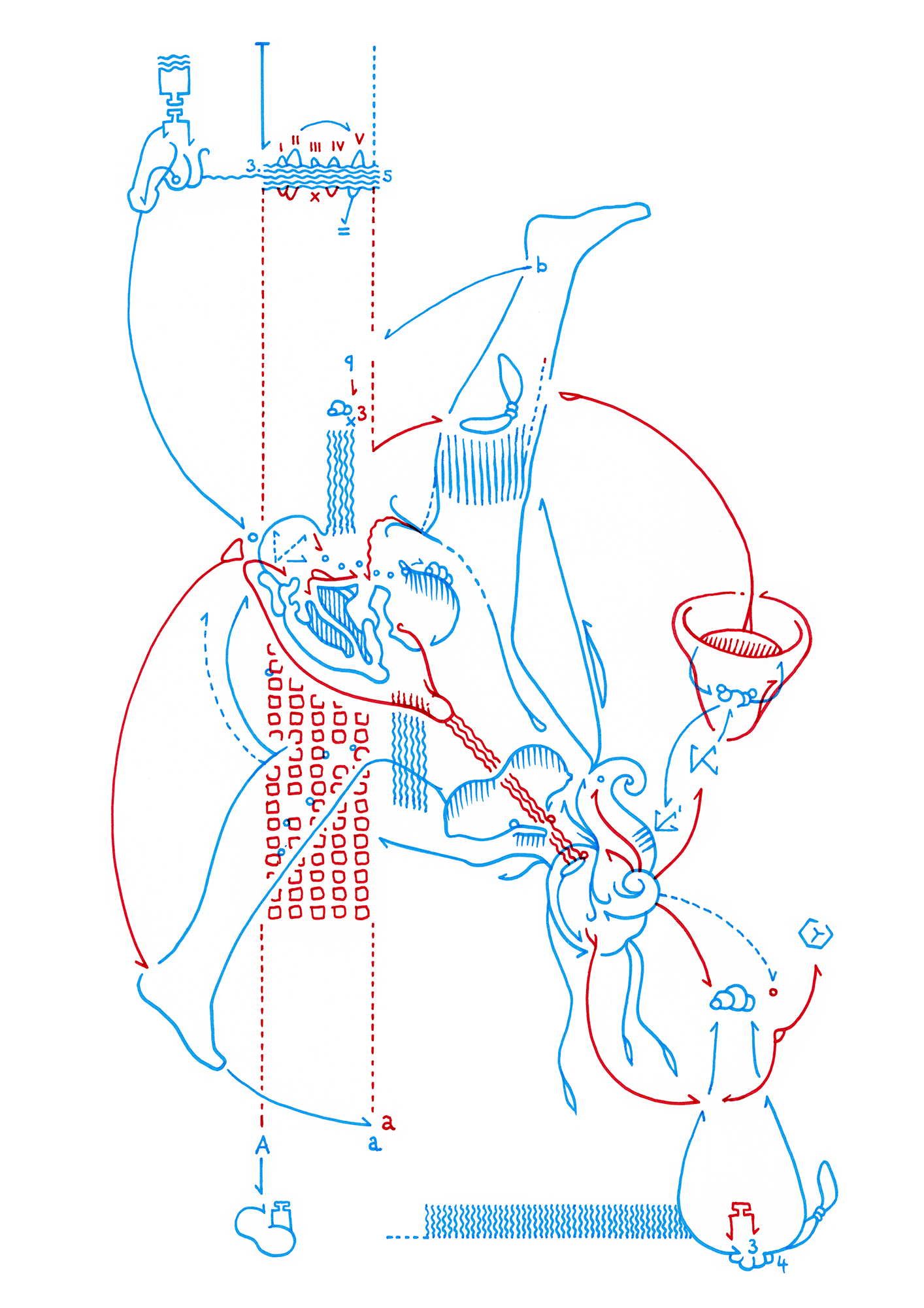 Hannes Kater  Tageszeichnung (Zeichnung/drawing) vom 22.10.2014 (1414 x 2000 Pixel)