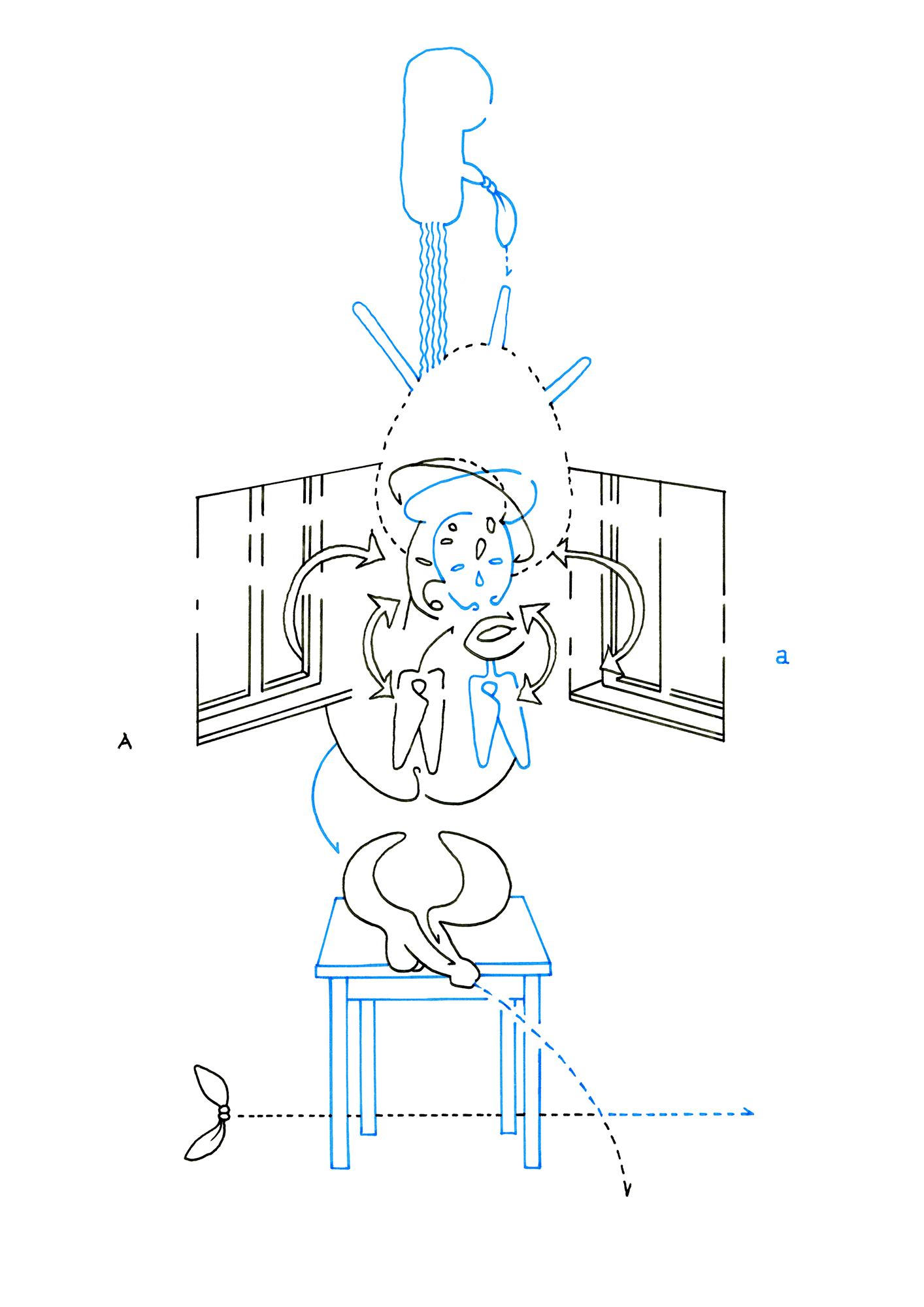 Hannes Kater  Tageszeichnung (Zeichnung/drawing) vom 25.11.2014 (1414 x 2000 Pixel)