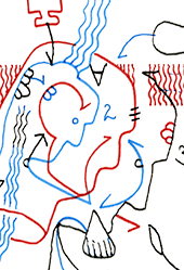 Hannes Kater  Detail einer Zeichnung, April 2026