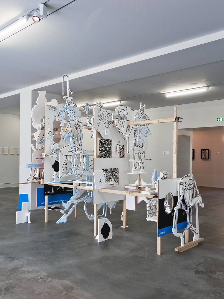 Universalienforschung, site-specific installation von Hannes Kater - Zwischenstand vom 04..01.2020