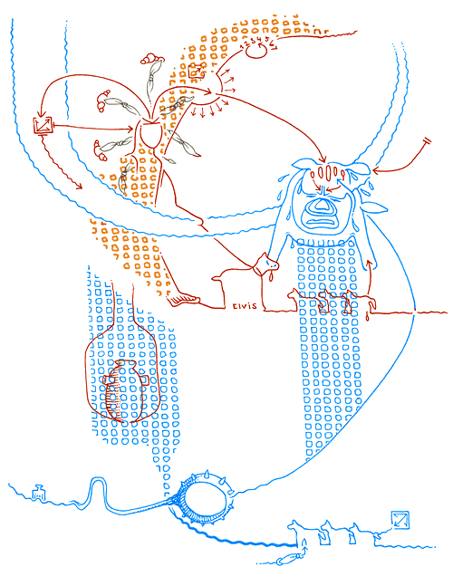 Hannes Kater - drawing from 04/01/2004