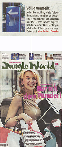 Lieblingspfeile gedruckt - Jungle World Nr. 22