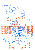 Hannes Kater: Auftragszeichnung Nr. 80_4 - 139x198 Pixel