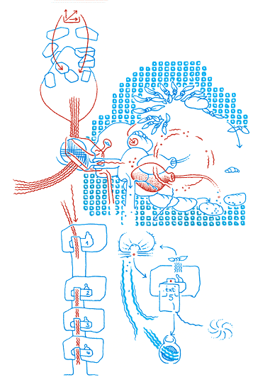 Hannes Kater - Bäckerzeichnung 07 /schmecken, 381x539 Pixel