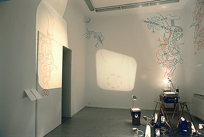 Hannes Kater: Programm für Singel 74 - Deatail: Decke / 1999, 440x240 Pixel